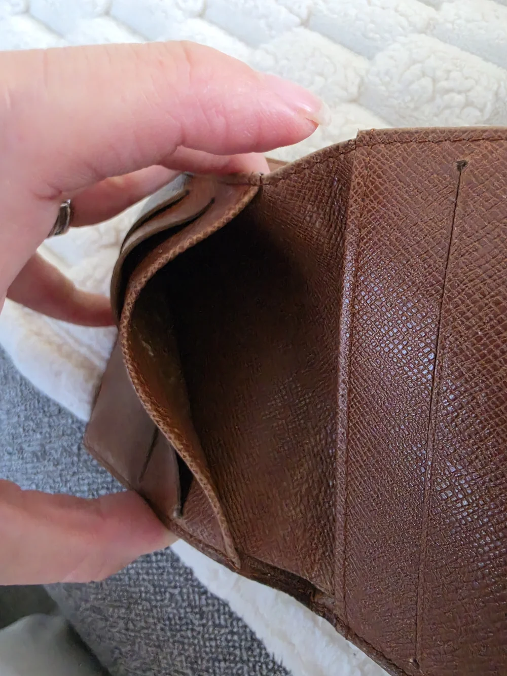 Louis Vuitton compact brown